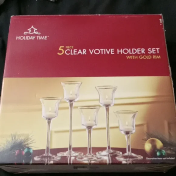 Votive holder and candle set - Picture 2 of 2